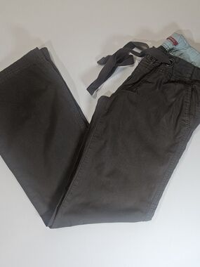 Unionbay Pants Womens Size 0 Brown Stretch Belted Bootcut Low Rise